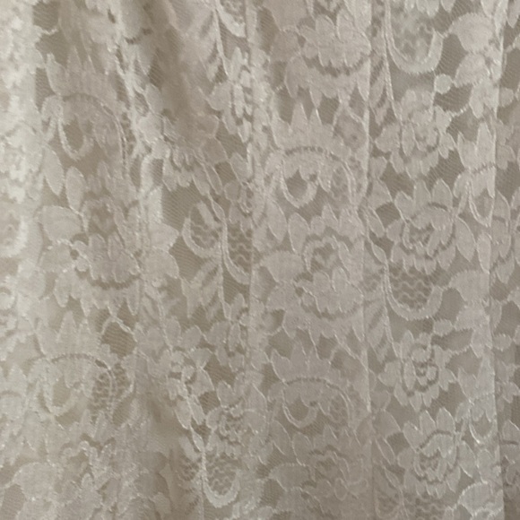 MSK Gold and White A-Line Scoop Neck Sleeveless Dress - Picture 4 of 6